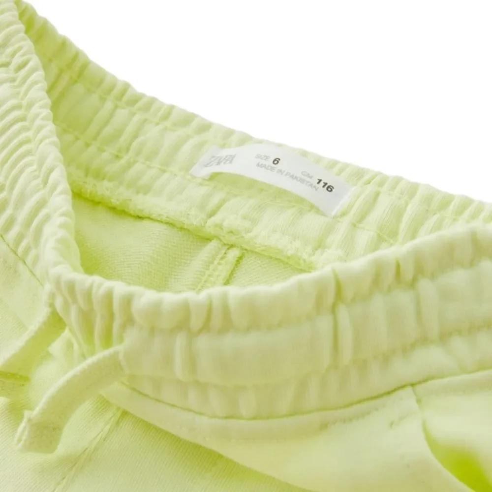 ZARA Kids | Light Lime Green | PLUSH SHORTS